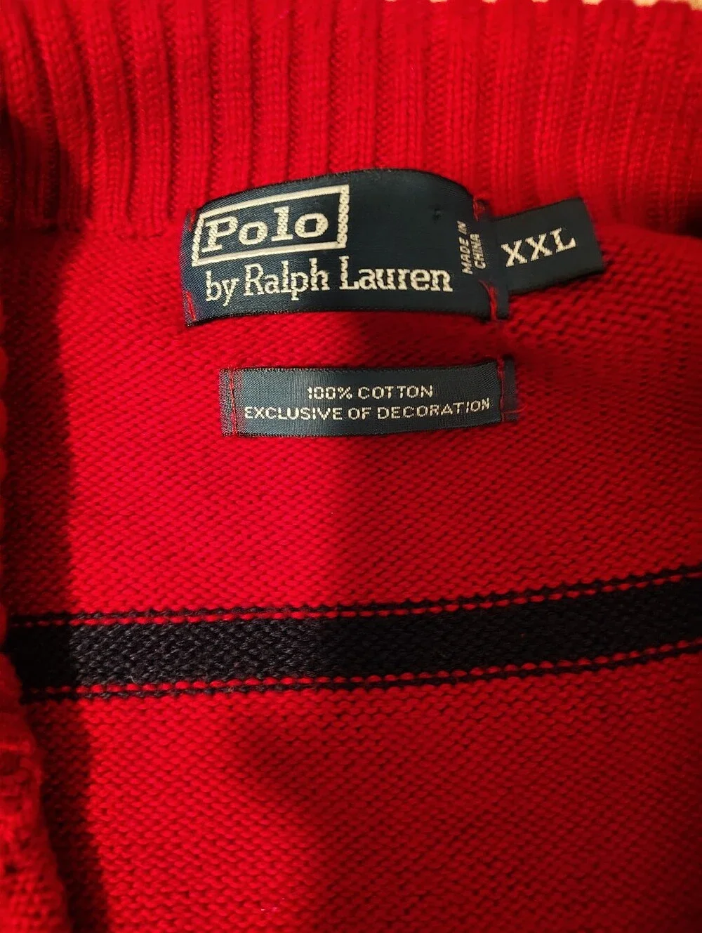 Men's Polo Half Zip Sweater